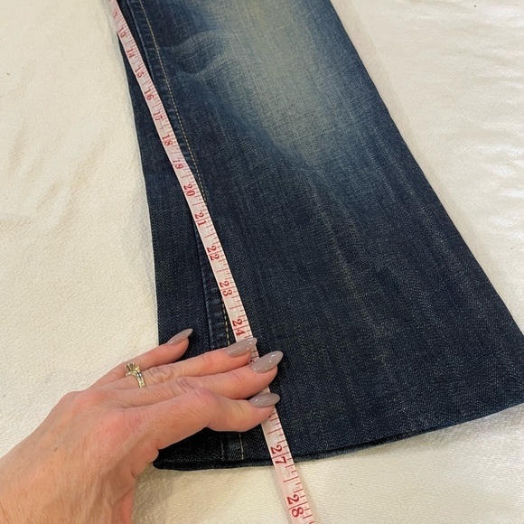 Rerock for Express size 4 stretchy short dark wash boot flare - Picture 10 of 12